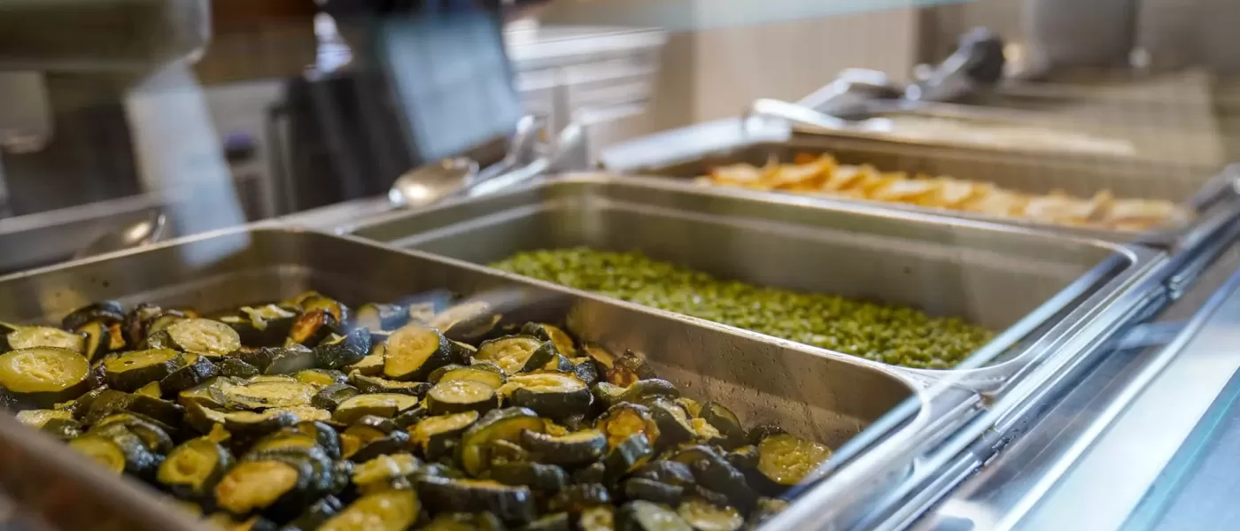 Fresh and organic food in the canteen at H-IS Vicenza