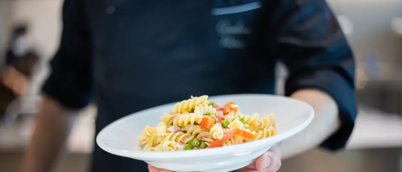 Organic pasta in the canteen at H-FARM