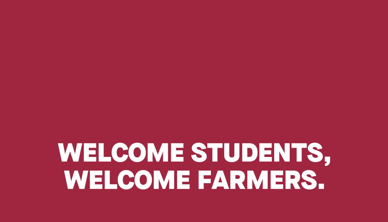 New Students Welcome Day